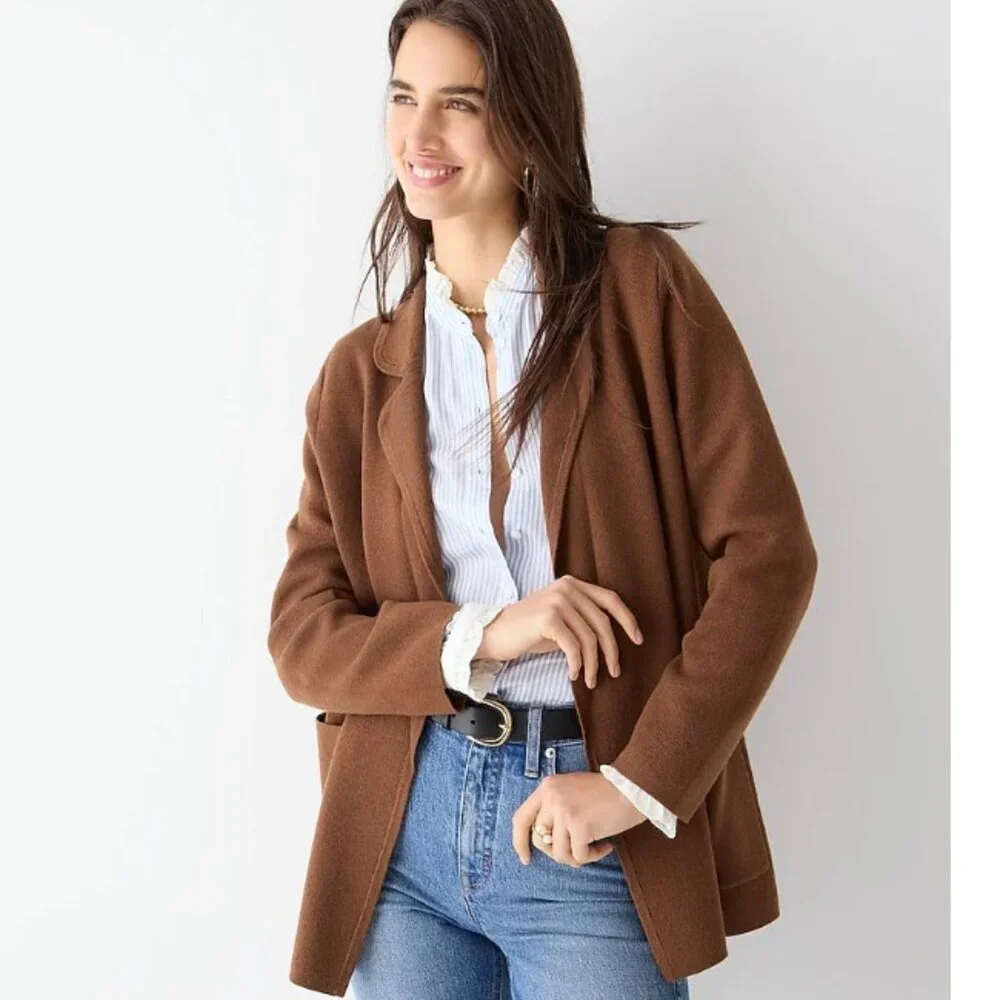 J. Crew Brown Wool Blend Blazer